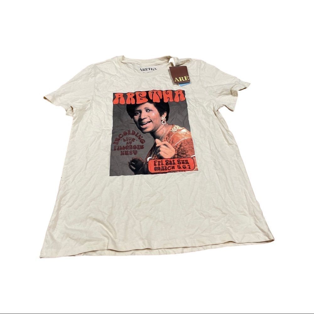 Aretha size medium t shirt brand new with Tags